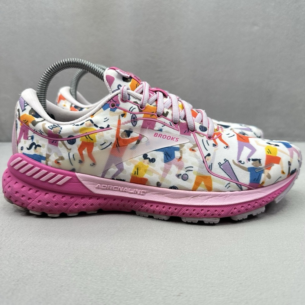 Womens Size 8.5 (B) Brooks Adrenaline GTS 21 Unity Shoes Pink Running Sneakers